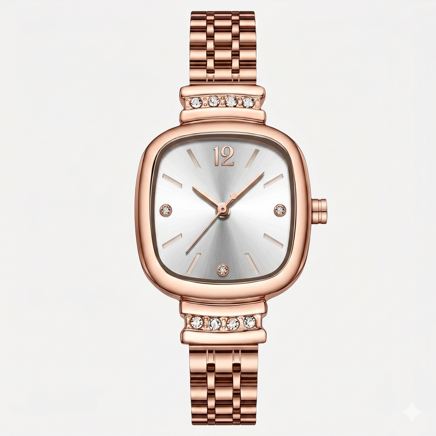 Damen-Diamant-Quadratuhr – Cerchron Verona